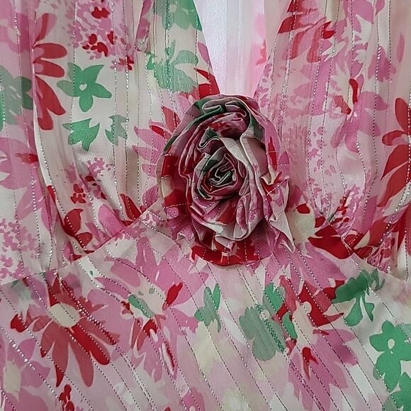 RIXO Devi metallic floral-print silk-blend jacquard mini dress - Picture 8 of 16